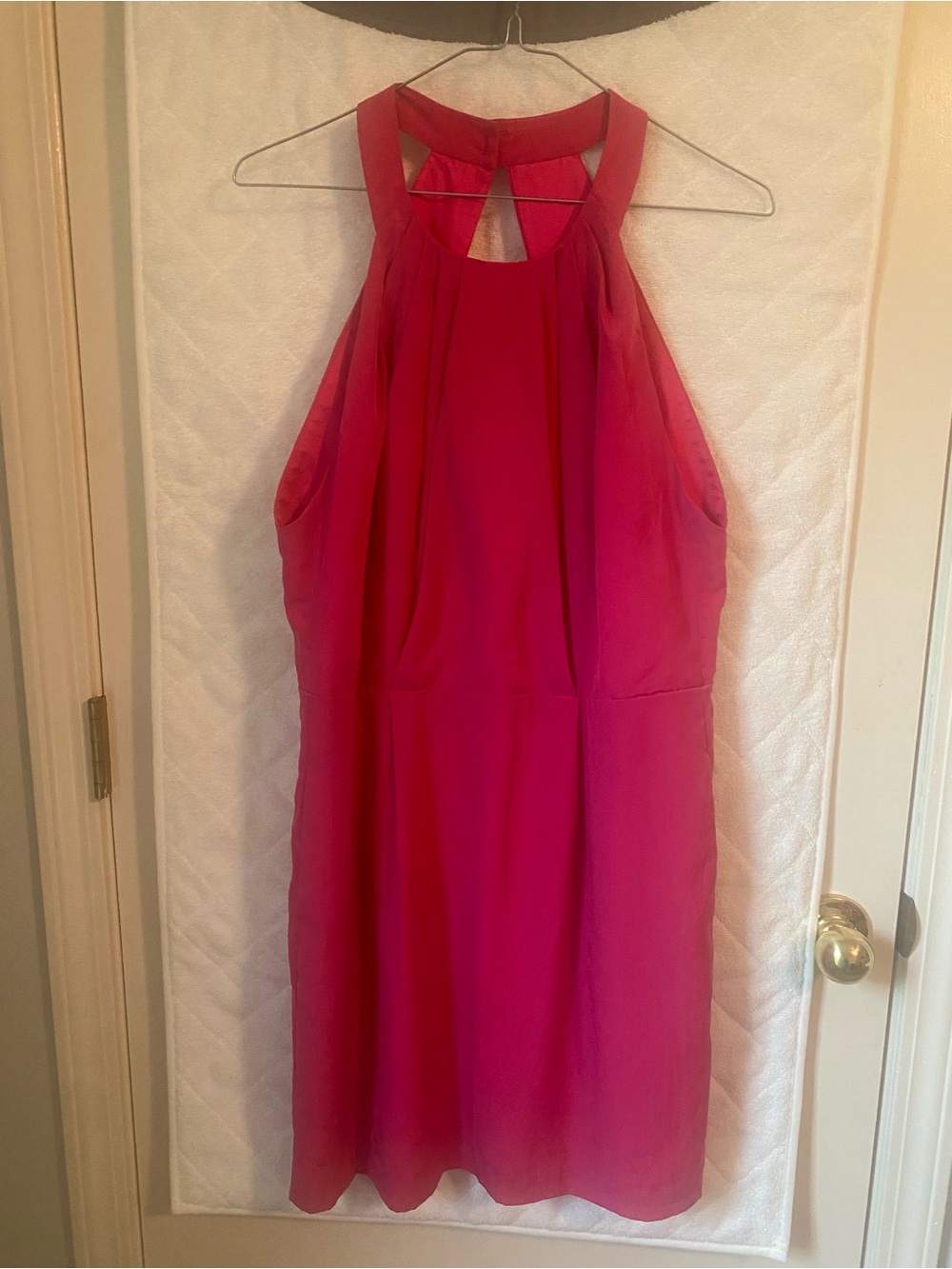 BCBGeneration Halter Dress in Fuscia